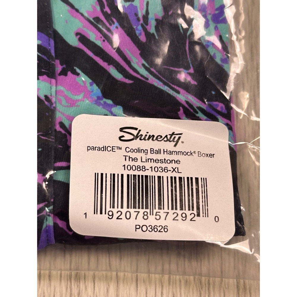 Shinesty The Limestone Ball Hammock Cooling Boxer Briefs Purple Teal XL NWT - Picture 5 of 7